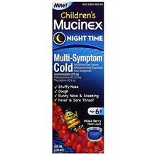 Children Multisymptom Cold Liquid Night Time Very Berry 4 Ounce
