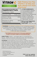 Vitronc Iron Supplement Plus Vitamin C Coated Tablets 60 Ct 4 Pack
