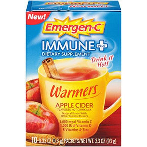 Emergenc Immune+ Warmers Dietary Supplement Apple Cider Flavor 10 Count 0.33 Oz. Packets