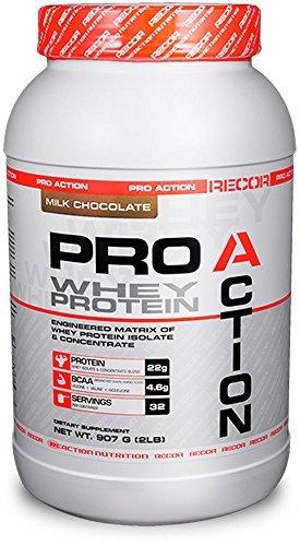 Recor Pro Action Whey Protein Milk Chocolate 2 Pound By
