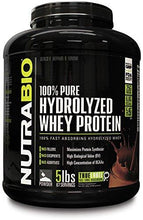Nutrabio Pure Hydrolyzed Whey Protein 5 Pounds Chocolate – Ultra Fast Absorbing Protein Source.