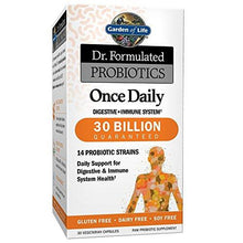 Dr. Formulated Probiotics Once Daily Acidophilus Probiotic With Daily Support For Digestive And Immune Health Gluten Dairy And Soyfree 30 Vegetarian Capsules