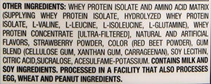 Nitrotech Whey Isolate  Protein Powder   Muscletech  Performance Series Lean Muscle Builder Whey Protein Formula Strawberry 3.97Lb