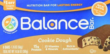 Balance Cookie Dough Nutrition Energy Bar 6 Count