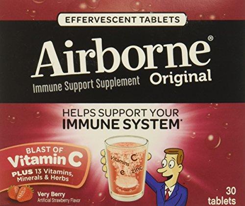 Airborne Very Berry Effervescent Tablets 30 Count