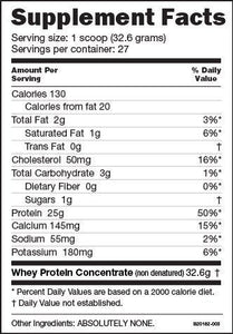 Nutrabio Whey Protein Concentrate Wpc80 Unflavored 2 Pounds