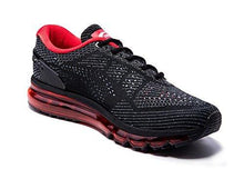 Onemix Air Running Shoes Light Gym Outdoor Walking Sneakers Black Red Size 8.5 DM US