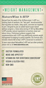 5Htp 100 Mg Supports Appetite Suppression Weight Loss Mood Enhancement Natural Sleep Aid Vitamin B6 Nongmo Gluten Free 120 Vegetarian Capsules