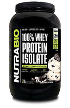 Nutrabio 100% Whey Protein Isolate 2 Pounds Cookies Cream – No Soy No Whey Concentrate No Amino Acid Spiking Just 100% Pure Wpi