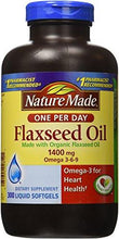 Organic Flaxseed Oil 1400 Mg Omega369 For Heart Health 300 Softgels
