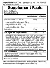 Garden Of Life Vegetarian Omega 3 6 9 Supplement Raw Coq10 Chia Seed Oil Whole Food Nutrition With Antioxidant Support 60 Capsules