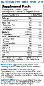 Egg White Protein Powder Outrageously Delicious Vanilla 21 Servings 24 Oz