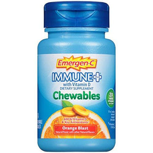 Emergenc Immune+ Dietary Supplement Orange Blast Flavor 14Count Chewables