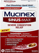 Sinusmax Severe Congestion Relief Liquid Gels 16Ct