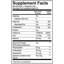 Spirulina Powder: Californiagrown Nongmo Nonirradiated And Pesticidefree — The Finest Green Superfood For Smoothies And Juices 8 Oz.