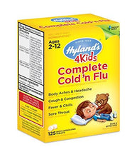 Hyland 4 Kids Complete Cold N Flu Natural Relief Of Cold And Flu Symptoms 125 Quick Dissolving Tablets