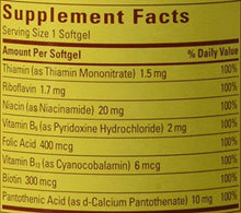 Super B Complex Full Strength Softgel 60 Count Packaging May Vary