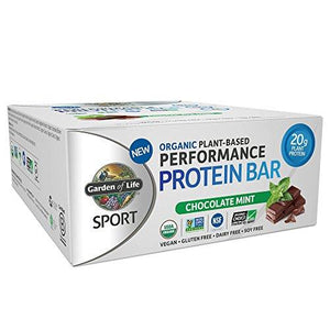 Organic Sport Protein Bar Vegan Chocolate Mint 12 Count
