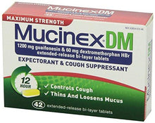 Dm Maximum Strength 12Hour Expectorant And Cough Supressant Tablets 84 Count Pack