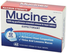 Maximum Strength 12Hour Chest Congestion Expectorant Tablets 42 Ct Pack Of 3