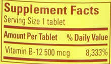 Vitamin B12 500 Mcg Tablets 200Count