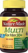 Multi For Him 50+ Multiple Vitamin And Mineral Supplement Tablets 90Count