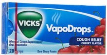 Vapodrops Candy Cough Relief Cherry Flavor Cough Suppressant And Oral Analgesic 20 Packs Of 20 Drops Each Total 400 Thol Drops Tj10