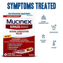 Sinusmax Severe Congestion Relief Liquid Gels 16Ct