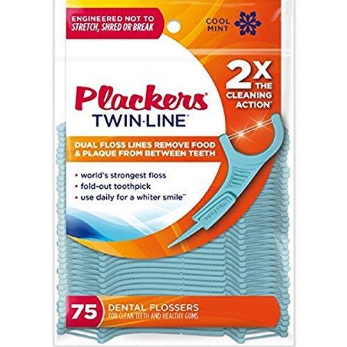 Adv Cleaning Flo Size 75Ct Twin Line Advance Cleaning Flosser 75Ct