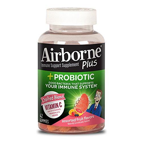Airborne Plus Probiotic Assorted Fruit Gummies 42 Count