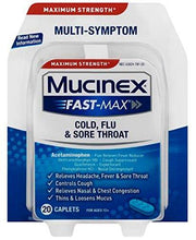 Fastmax Cold Flu Sore Throat Caplets 20Ct