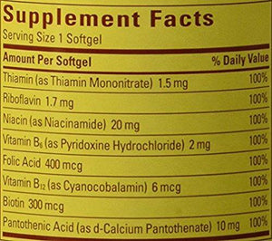 2 Pack Super B Energy Complex 60 Softgels Each.