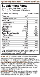GrassFed Whey Protein Isolate Powder Outrageously Delicious Chocolate 12 Packets