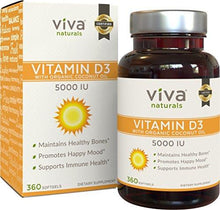 High Potency Vitamin D3 5000 Iu In Organic Coconut Oil For Enhanced Absorption 360 Softgels