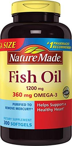 1200Mg Of Fish Oil 2400 Per Serving 360Mg Of Omega3 300 Softgels