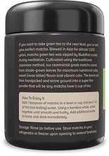 Organic Matcha Green Tea Powder 3 Oz Japanese Ceremonial Grade For Lattes Smoothies And Baked Goods