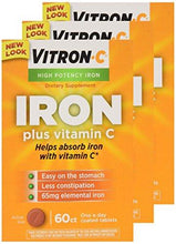 Vitronc High Potency Iron Plus Vitamin C Tablets 60 Ea 3 Pack