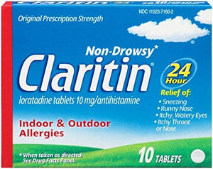 24 Hour Allergy Nondrowsy Tablets 10 Ct
