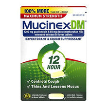 Dm 12 Hr Max Strength Expectorant Cough Suppressant Tablets 28Ct