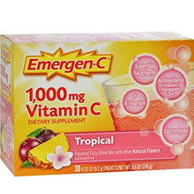 Emergenc Vitamin C Fizzy Drink Mix 1000 Mg Tropical 0.3Ounce Packets Pack Of 30