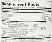 Super Omega3 Epa/Dha With Sesame Lignans Olive Extract 120 Softgels