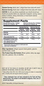 Elite 95% Cla 1300Mg Maximum Potency Nonstimulating Natural Weight Loss Exercise Supplement Fat Burner For And 180 Count