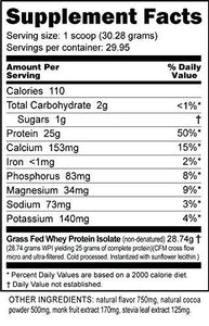 Nutrabio GrassFed Whey Protein Isolate 2Lbs Cookies And Cream