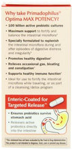 Primadophilus Optima Max Potency 100 Billion Vegetarian Capsules 30 Count