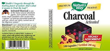 Charcoal Activated 100 Capsules 280 Mg