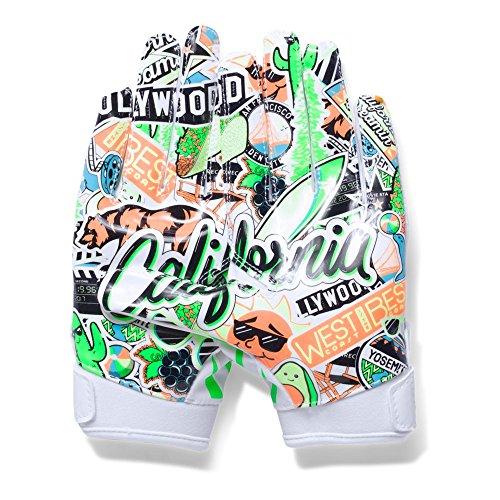 Boys F5 – Limited Edition Football Gloves White/Laser Green Youth Large
