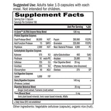 Vegetarian Digestive Supplement Omega Zyme Ultra Enzyme Blend For Digestion Bloating Gas And Ibs 180 Capsules