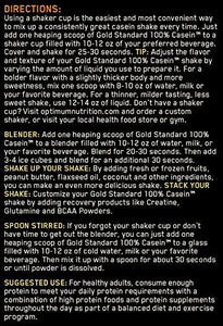 Gold Standard Casein Protein Powder Chocolate Supreme 4 Pound