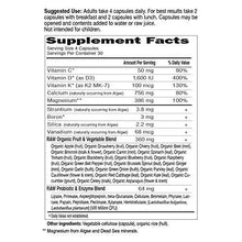 Raw Calcium Supplement Vitamin Code Whole Food Calcium Vitamin For Bone Health Vegetarian 120 Capsules