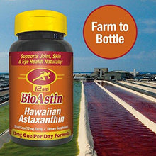 Bioastin An Astaxanthin – 50 Ct – 12Mg Original High Potency One Per Day Formula Supports Joint Skin Eye Health Naturally –A Superantioxidant Grown In